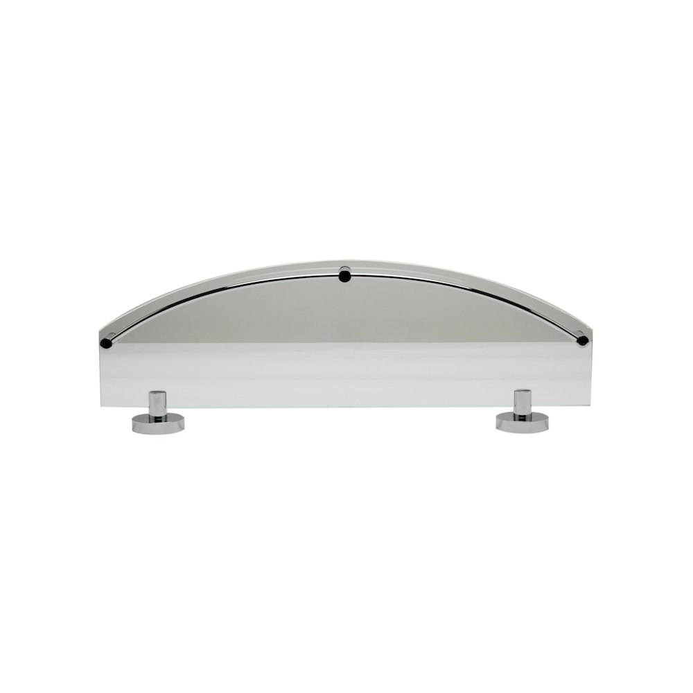 Polished Chrome Wall Mounted Glass Shower Shelf Bathroom Accessory. Picture 5