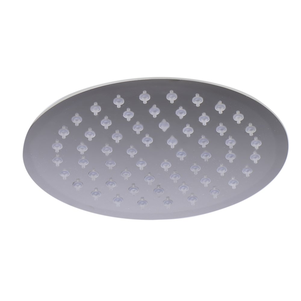 Solid Polished Stainless Steel 8" Round Ultra Thin Rain Shower Head. Picture 2