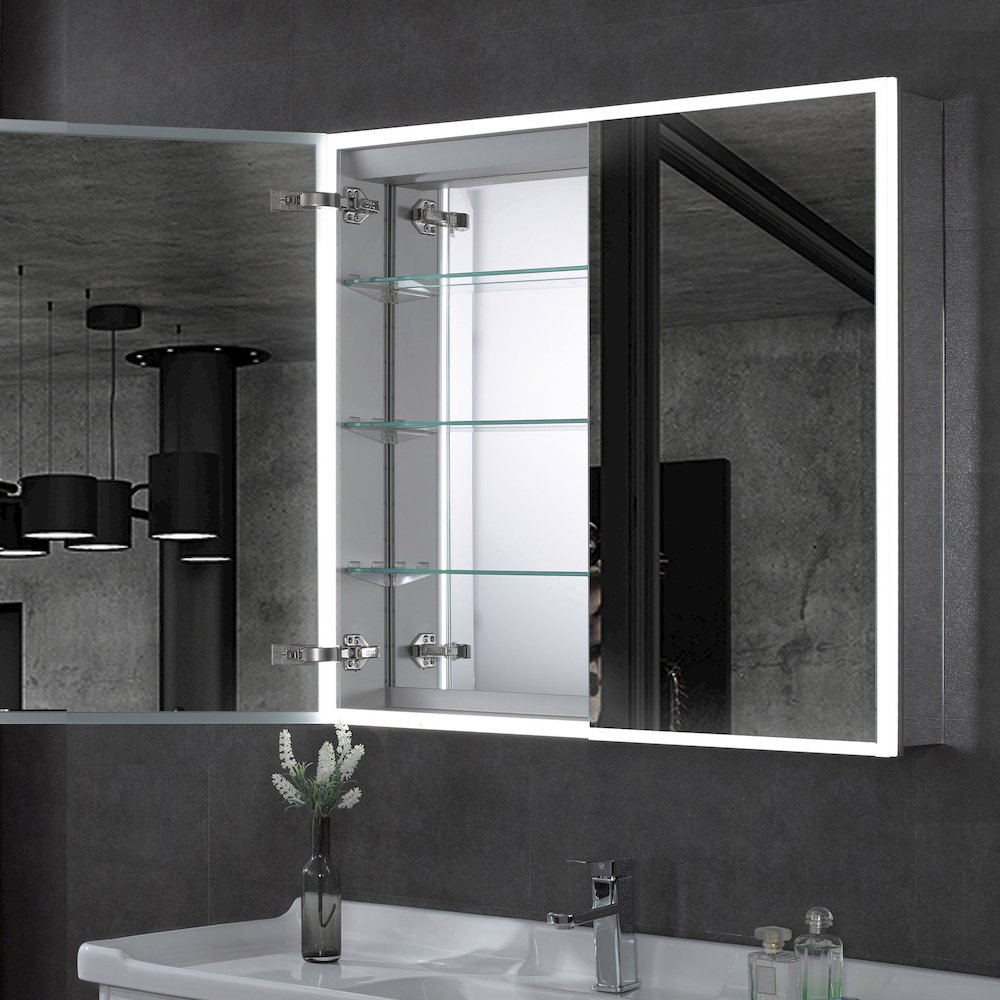 36" x 30" Double Door LED Light Medicine Cabinet. Picture 3