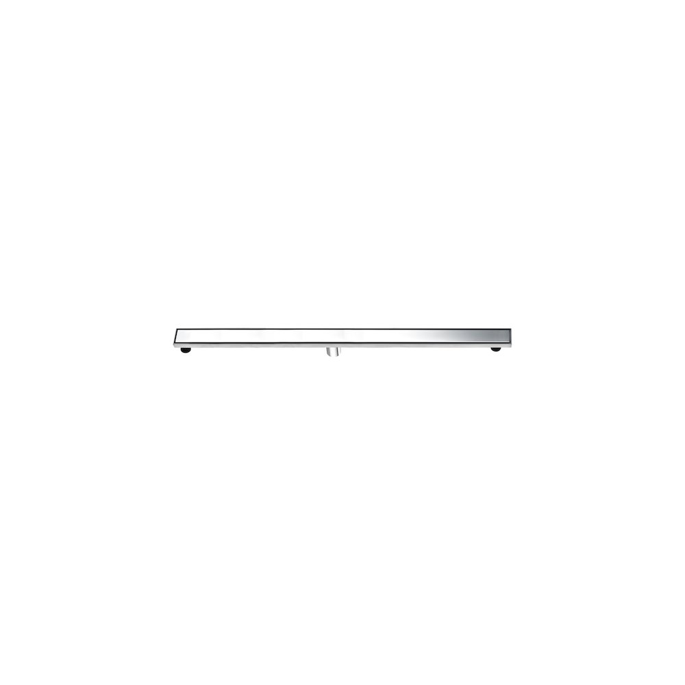 47" Polished Stainless Steel Linear Shower Drain with Solid Cover. Picture 1