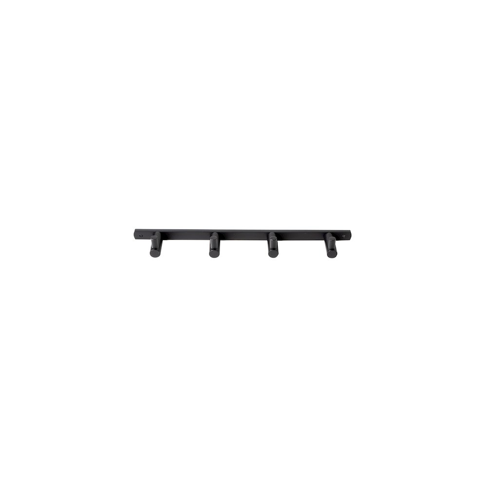Black Matte Wall Mounted 4 Prong Robe / Towel Hook. Picture 3