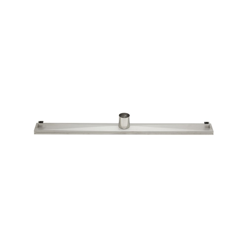 32" Modern Stainless Steel Linear Shower Drain with Groove Lines. Picture 7