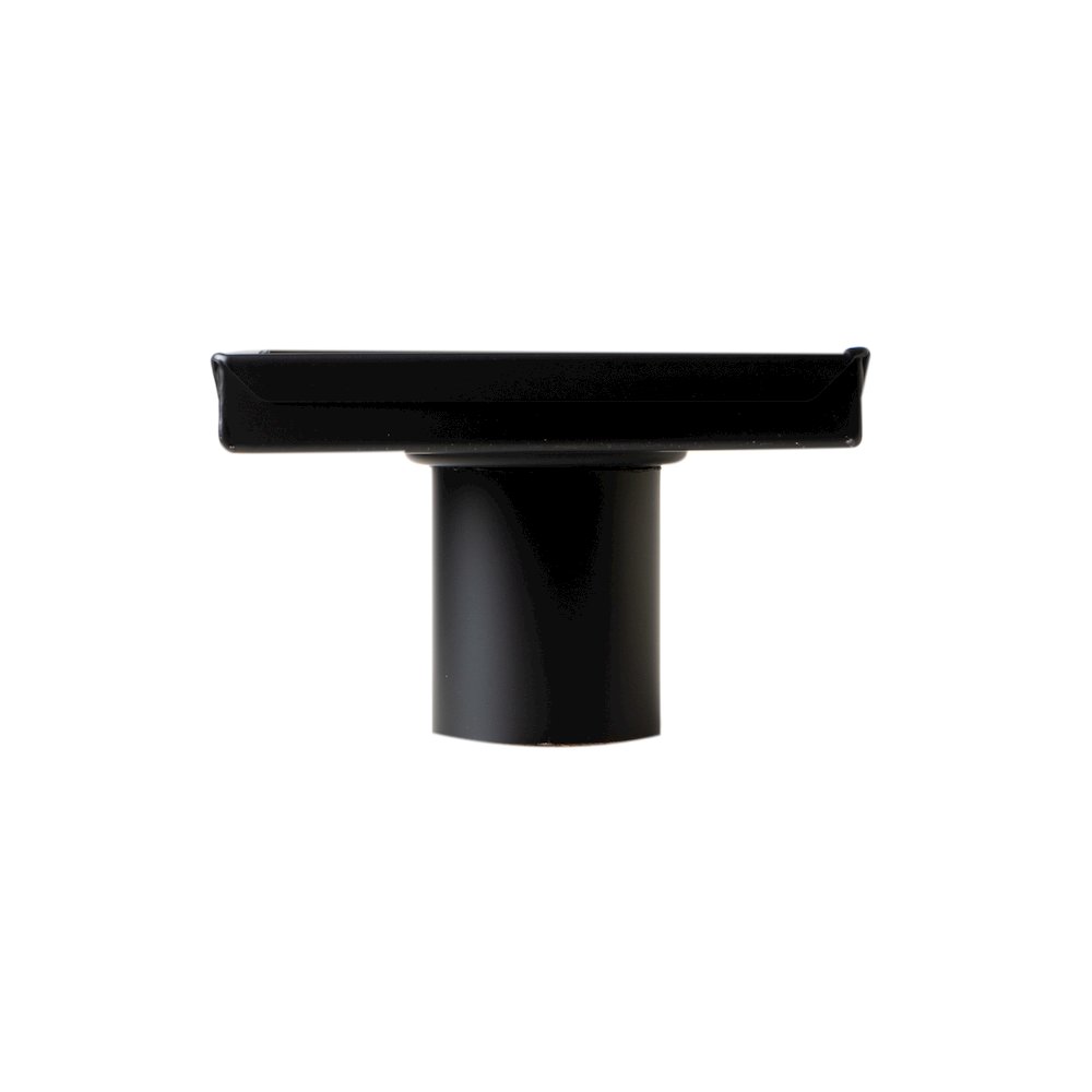 5" x 5" Black Matte Square Stainless Steel Shower Drain with Solid Cover. Picture 5