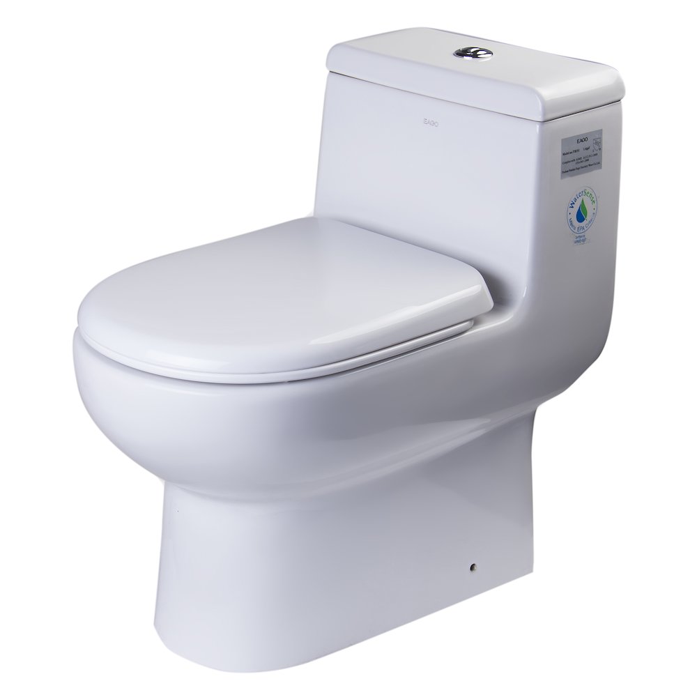DUAL FLUSH ONE PIECE ECO-FRIENDLY HIGH EFFICIENCY LOW FLUSH CERAMIC TOILET. Picture 1