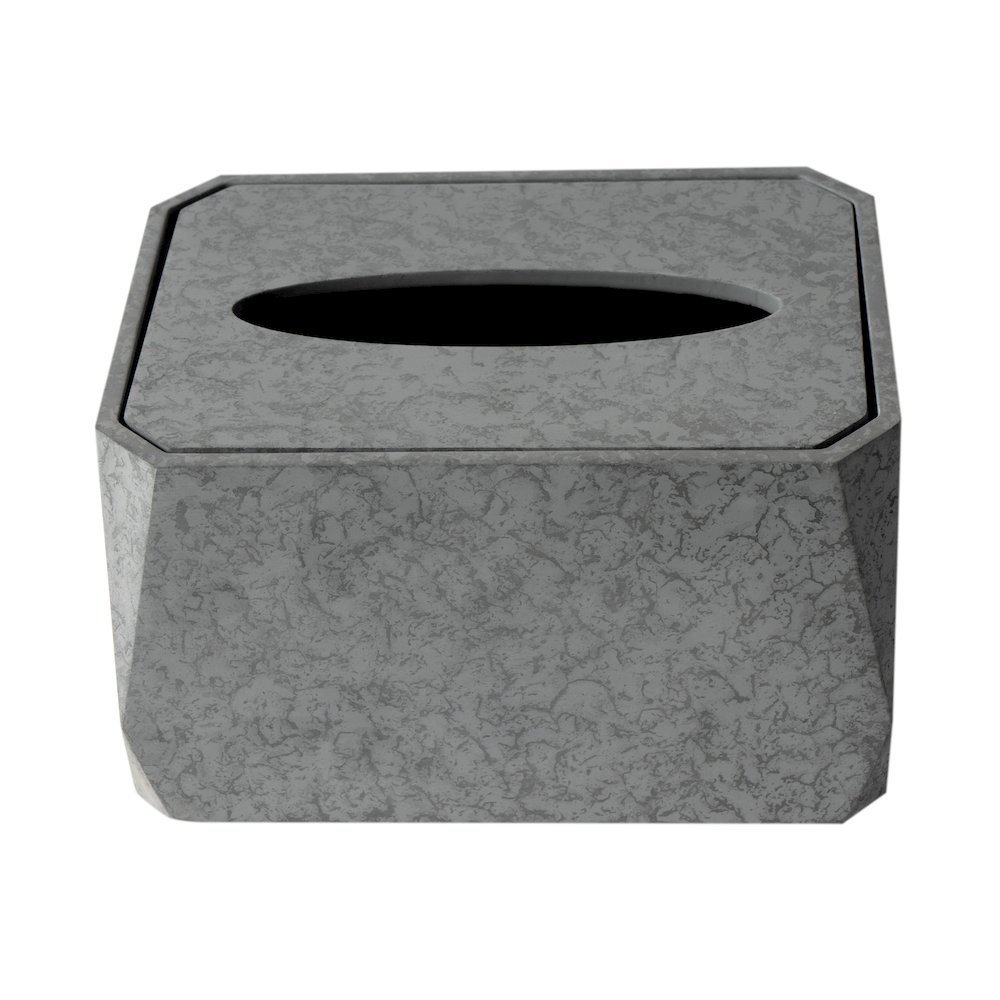 7 Piece Solid Concrete Gray Matte Bathroom Accessory Set. Picture 8