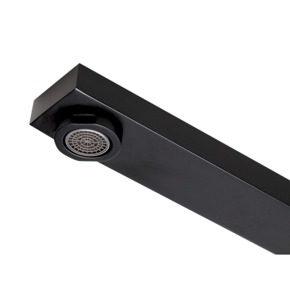 Black Matte Square Foldable Tub Spout. Picture 2