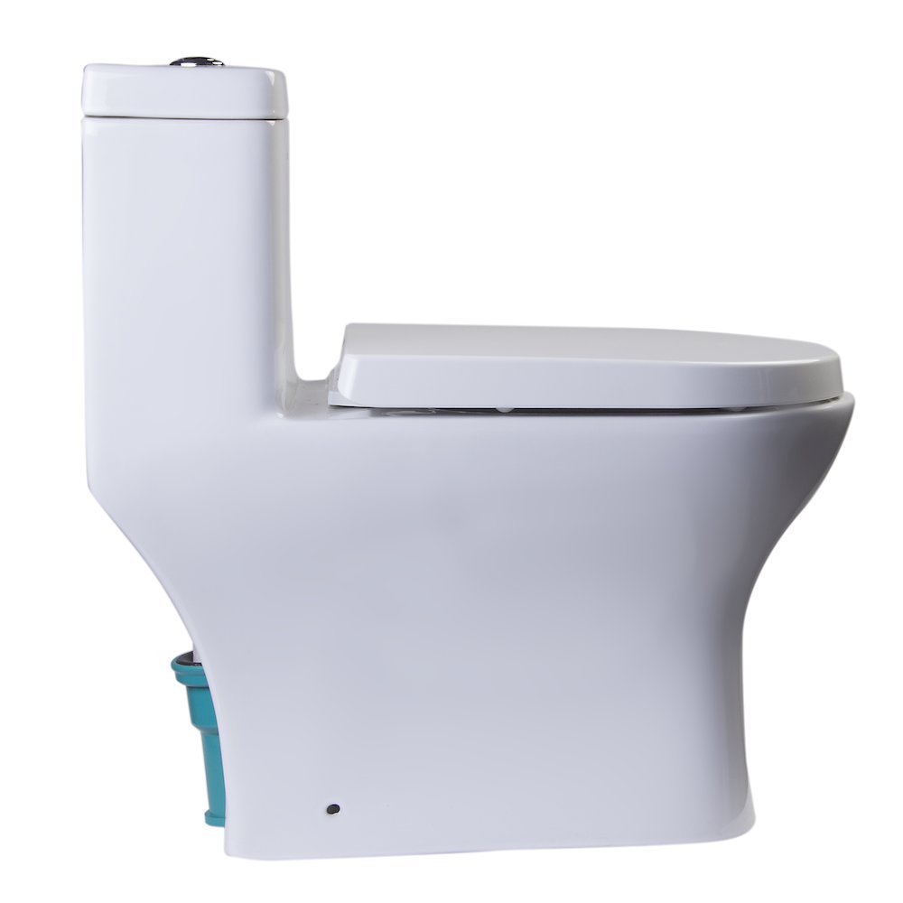 DUAL FLUSH ONE PIECE ECO-FRIENDLY HIGH EFFICIENCY LOW FLUSH CERAMIC TOILET. Picture 4