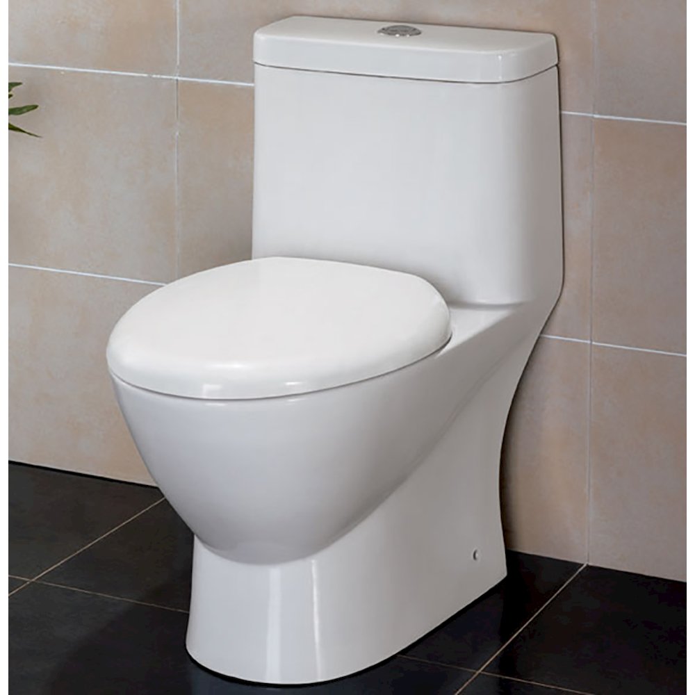 MODERN DUAL FLUSH ONE PIECE  HIGH EFFICIENCY LOW FLUSH CERAMIC TOILET. Picture 7