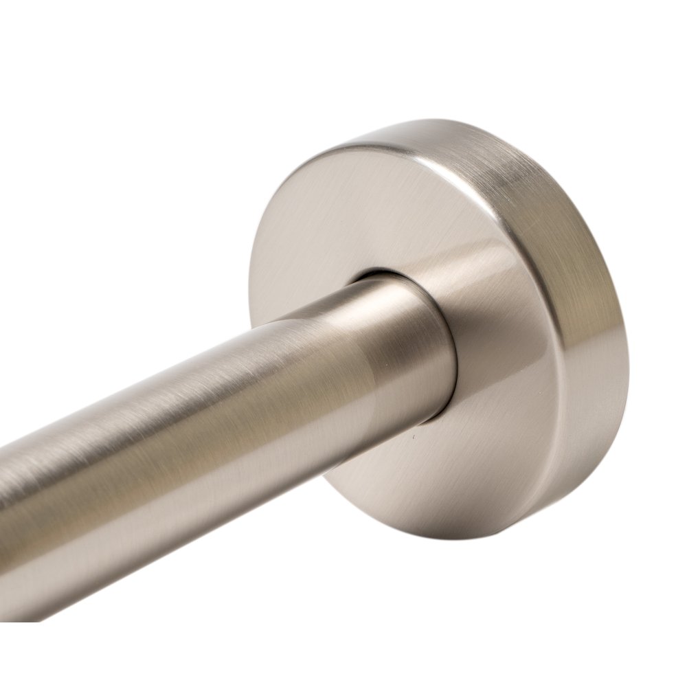 Brushed Nickel 6" Round Ceiling Shower Arm. Picture 3