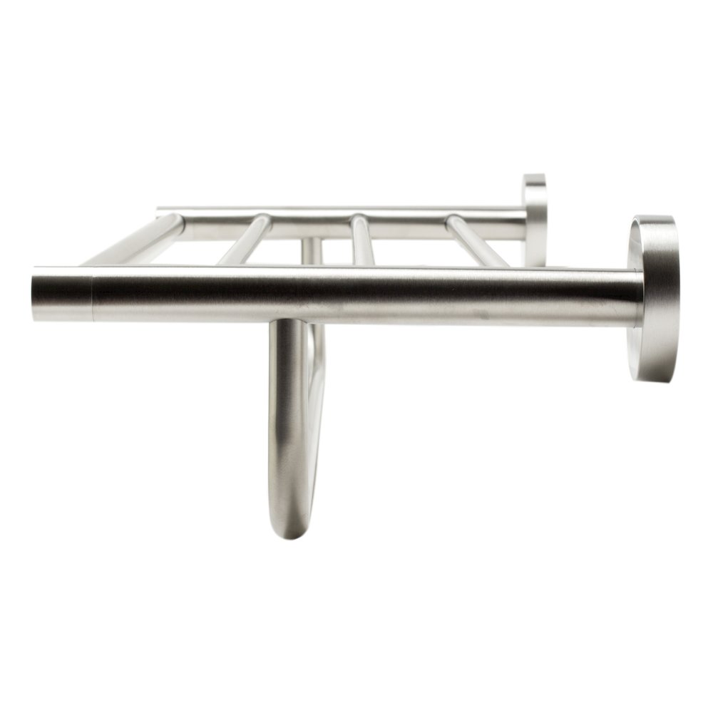 Brushed Nickel 26 inch Towel Bar & Shelf Bathroom Accessory. Picture 5
