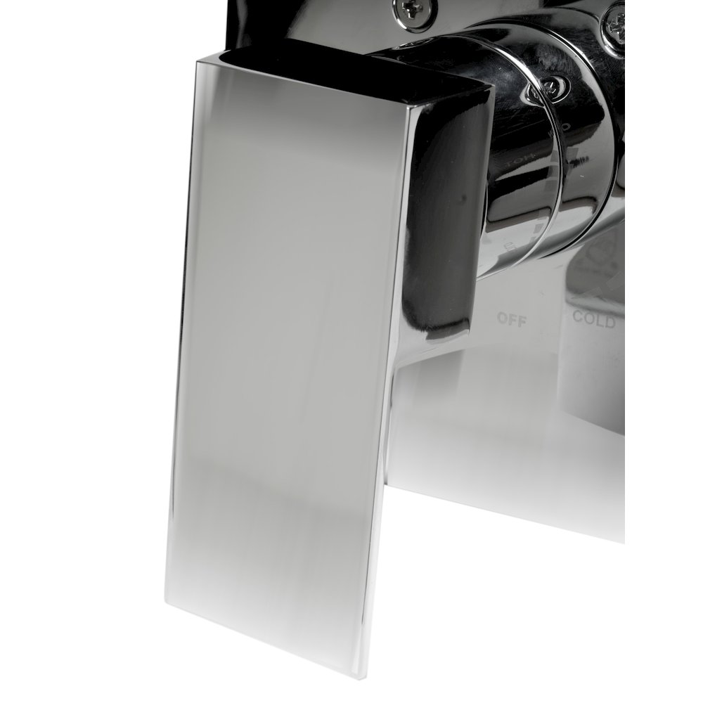 Polished Chrome Modern Square Pressure Balanced Shower Mixer. Picture 5