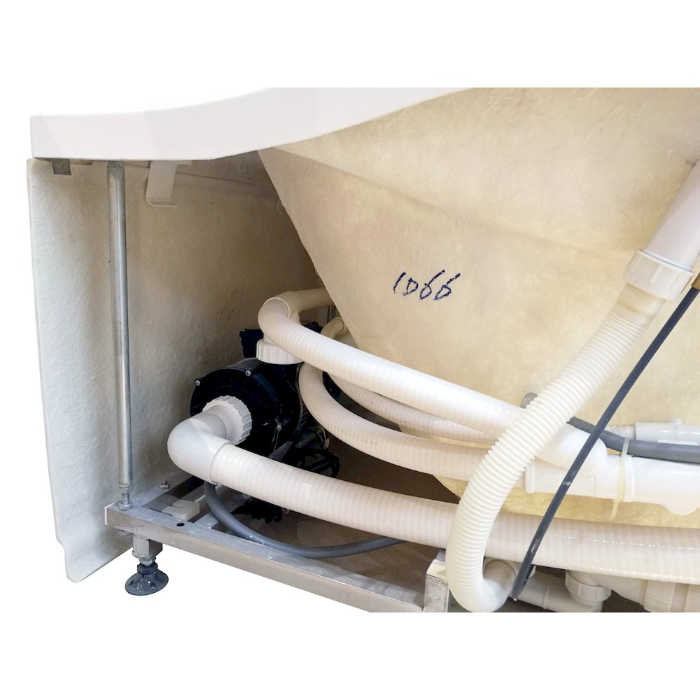 6 ft Right Drain Acrylic White Whirlpool Bathtub w Fixtures. Picture 10