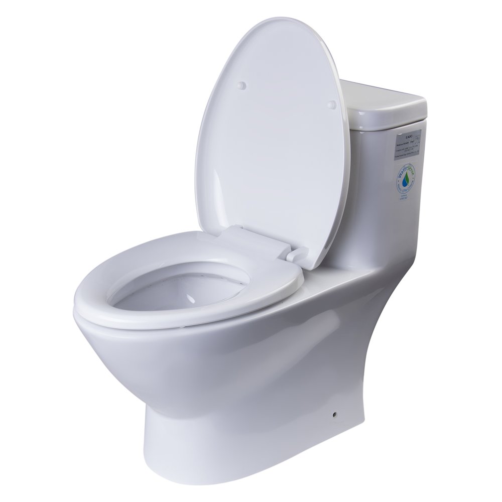 MODERN DUAL FLUSH ONE PIECE  HIGH EFFICIENCY LOW FLUSH CERAMIC TOILET. Picture 2