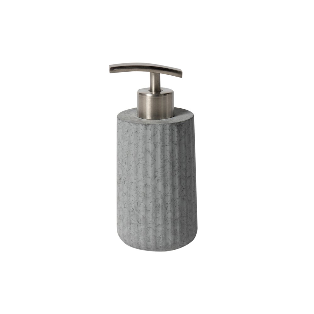 5 Piece Solid Concrete Gray Matte Bathroom Accessory Set. Picture 4