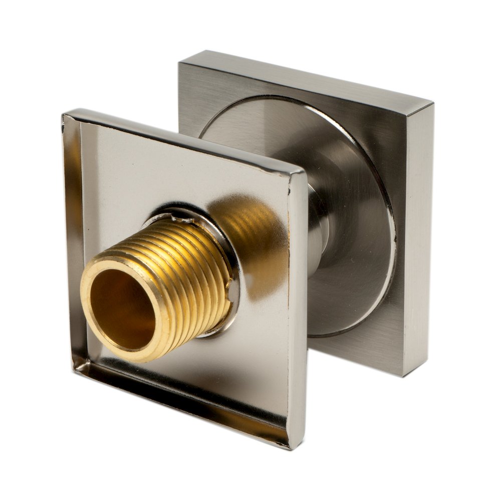 Brushed Nickel 2" Square Adjustable Shower Body Spray. Picture 7