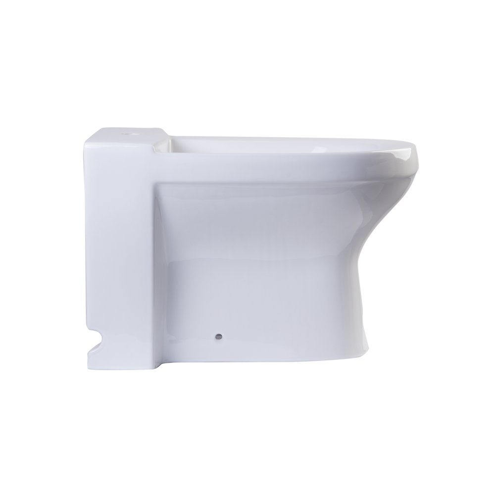 White Ceramic Bathroom Bidet with Elongated Seat. Picture 5