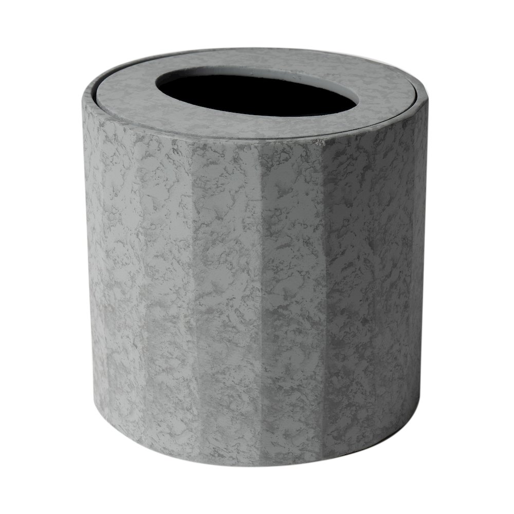 5 Piece Solid Concrete Gray Matte Bathroom Accessory Set. Picture 3