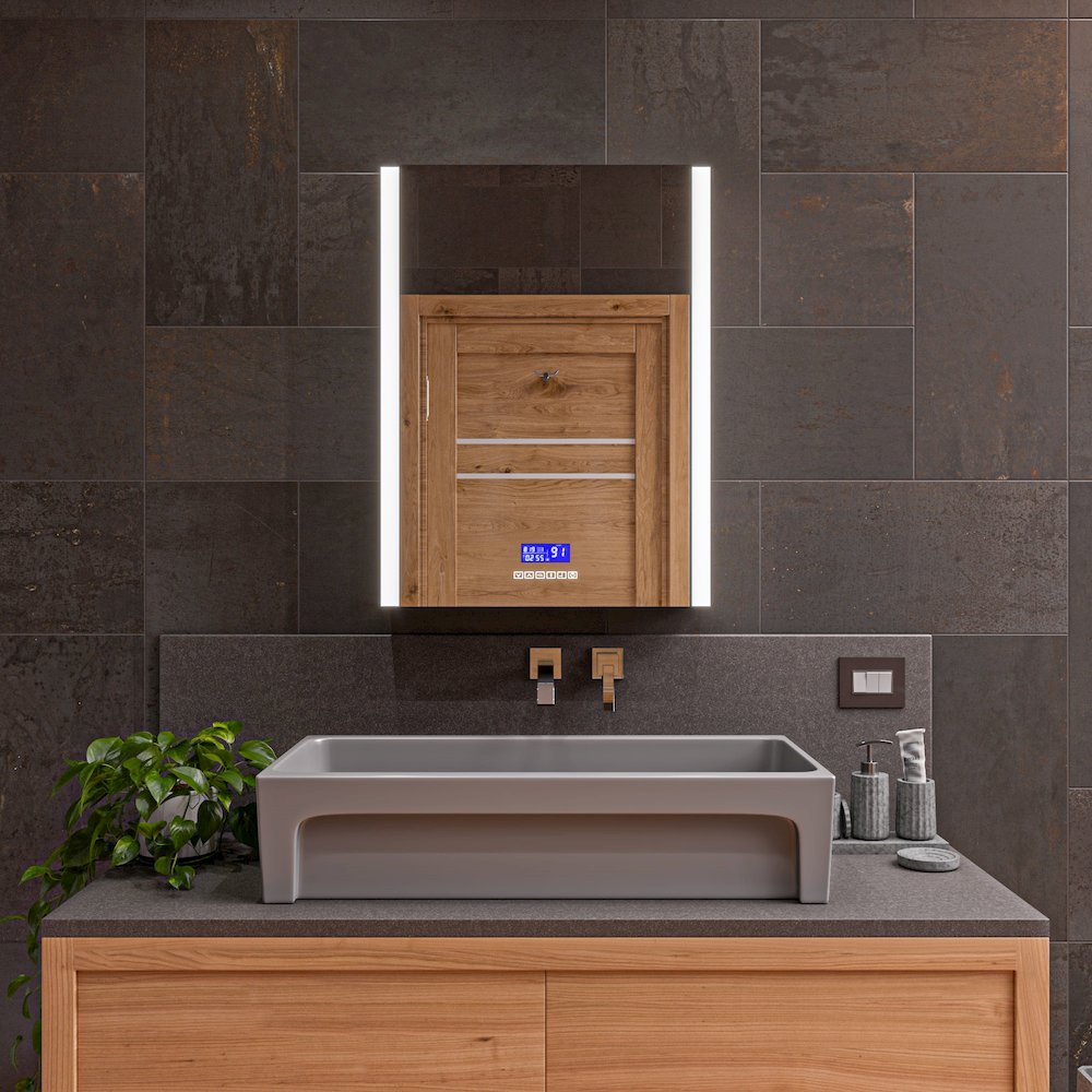 36" Grey Matte Above Mount Fireclay Bathroom Trough Sink. Picture 8