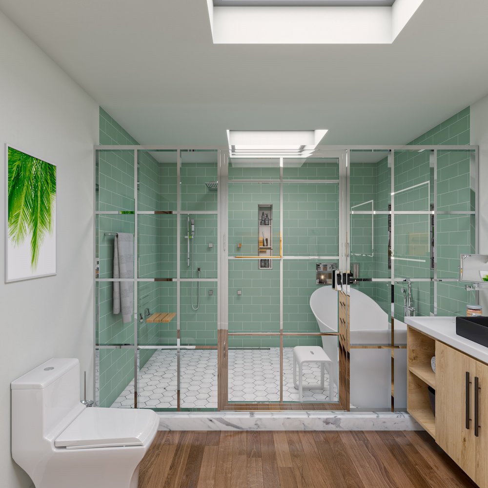 DUAL FLUSH ONE PIECE  HIGH EFFICIENCY LOW FLUSH CERAMIC TOILET. Picture 6