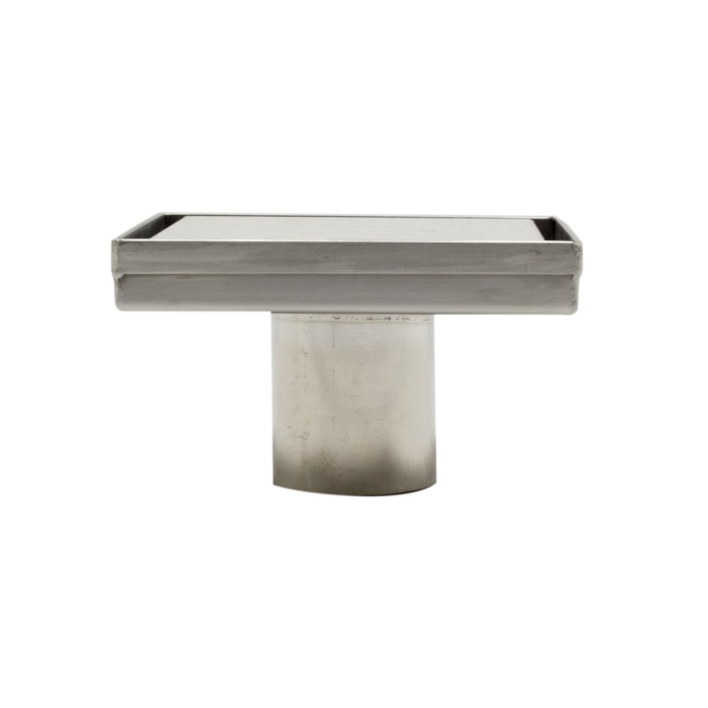 5" x 5" Modern Square Brushed Stainless Steel Shower Drain with Solid Cover. Picture 4