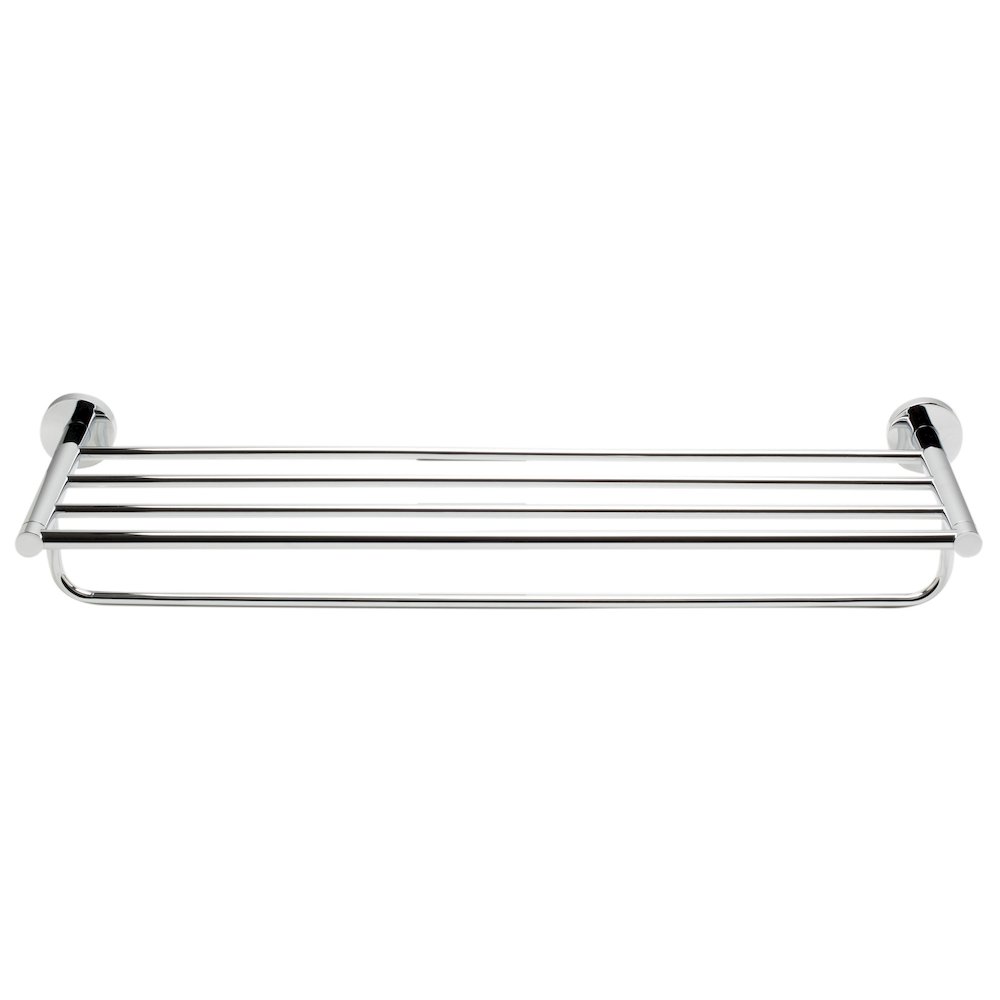 Polished Chrome 26 inch Towel Bar & Shelf Bathroom Accessory. Picture 3