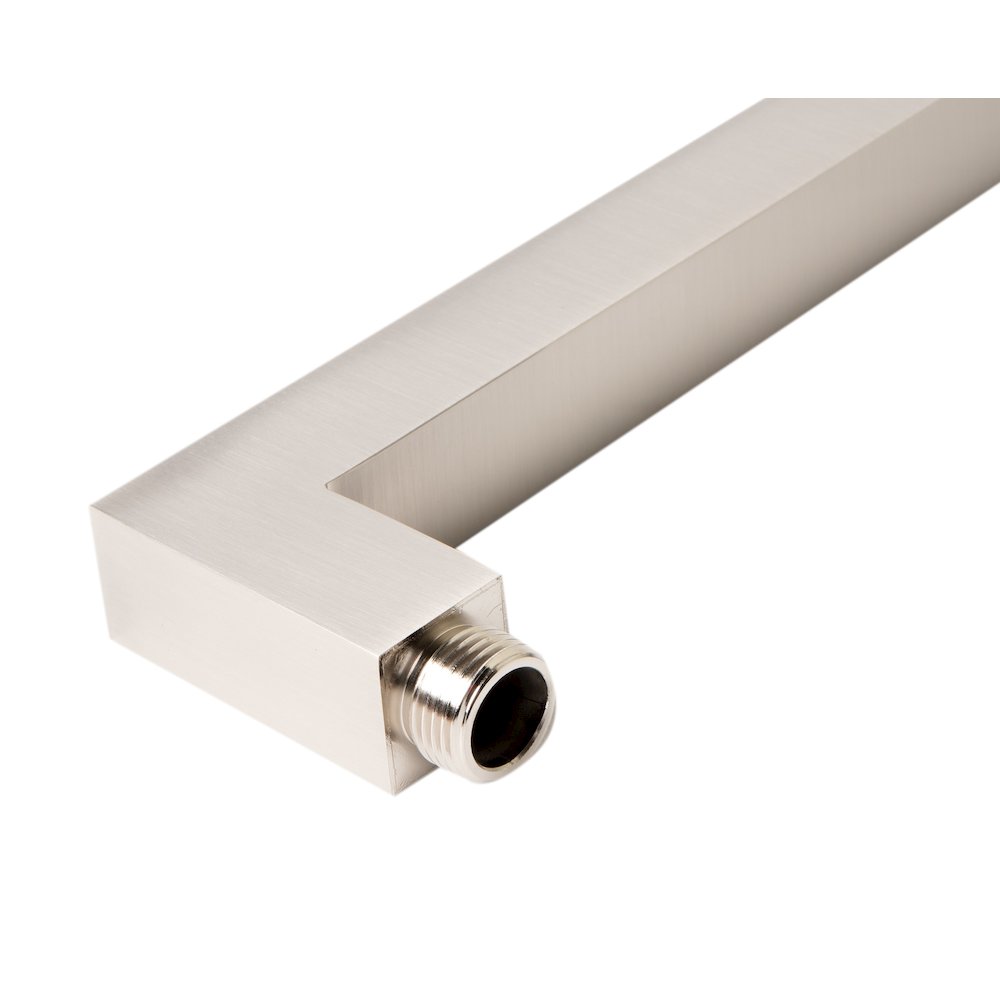 Brushed Nickel 16" Square Wall Shower Arm. Picture 2