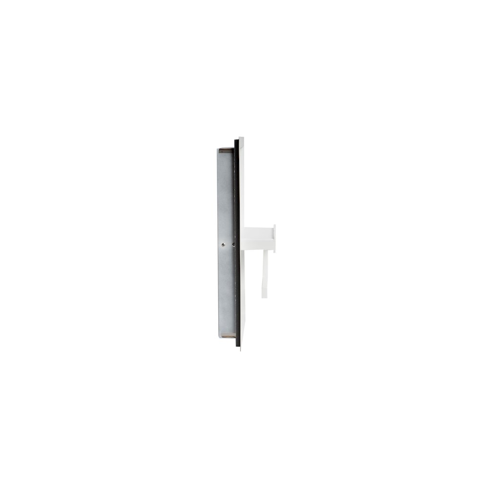 ALFI brand White Matte Stainless Steel Recessed Toilet Paper Holder Niche. Picture 6