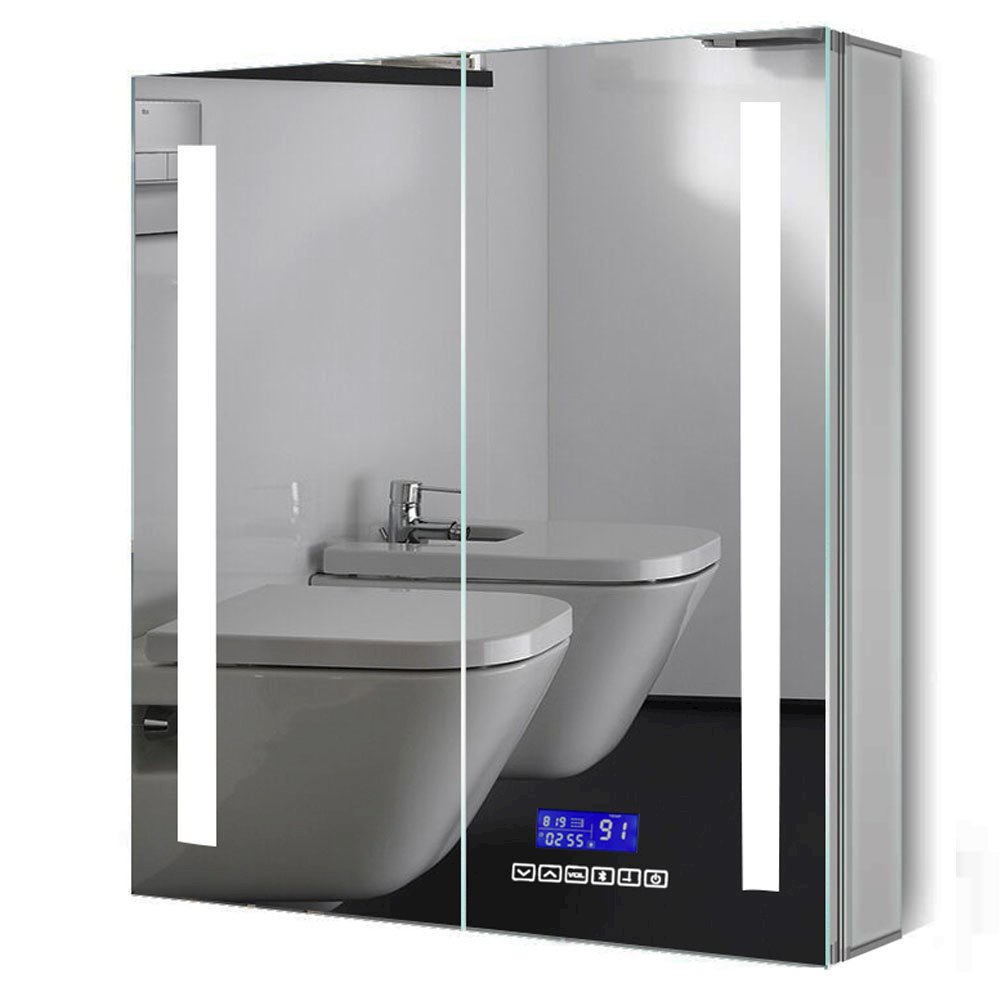 26" x 30" Double Door LED Light Bluetooth Medicine Cabinet. Picture 5