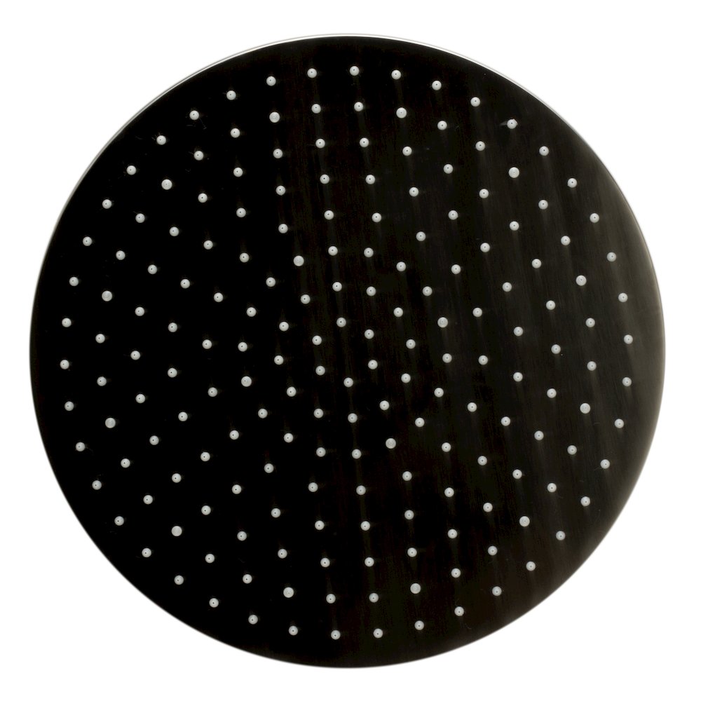 Brushed Nickel 16" Round Multi Color LED Rain Shower Head. Picture 3