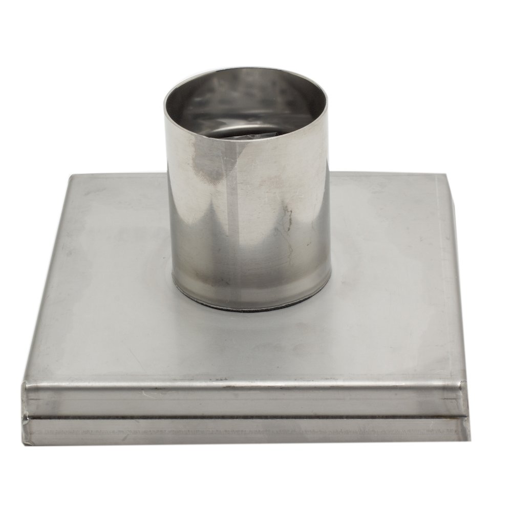 ABSD55C 5" x 5" Modern Square Stainless Steel Shower Drain with Groove Holes. Picture 4
