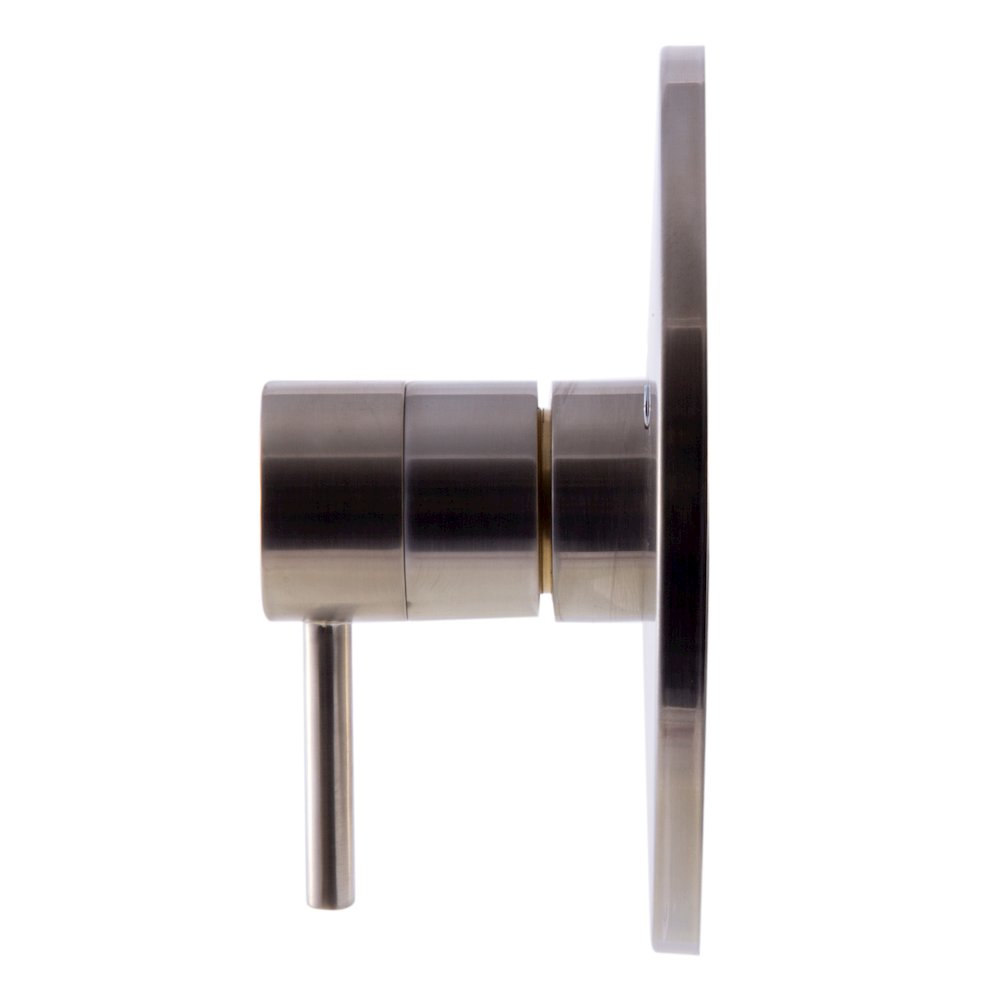 Brushed Nickel Pressure Balanced Round Shower Mixer. Picture 5