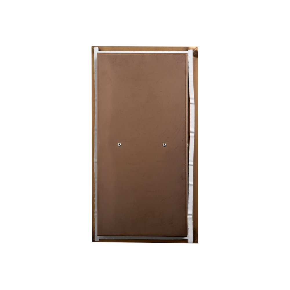 Brushed Copper PVD Stainless Steel Recessed Toilet Paper Holder Niche. Picture 9