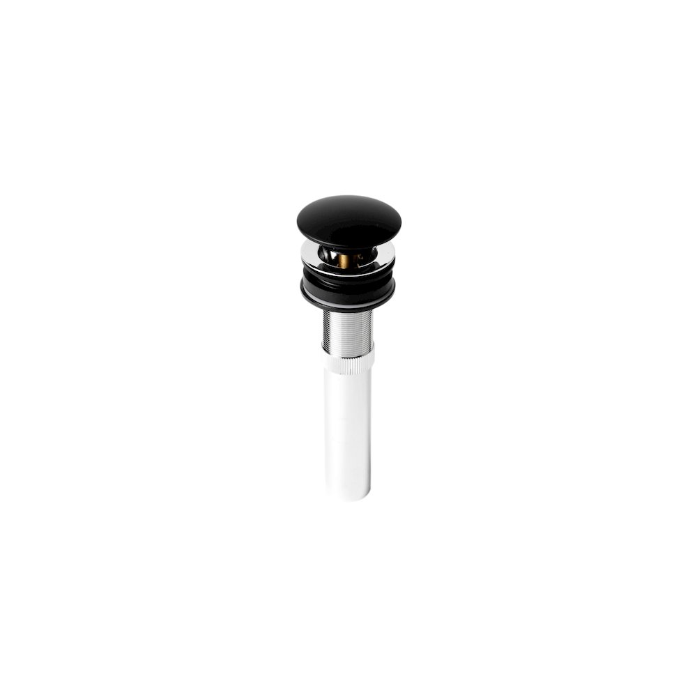 Black Matte Pop Up Drain without Overflow. Picture 1