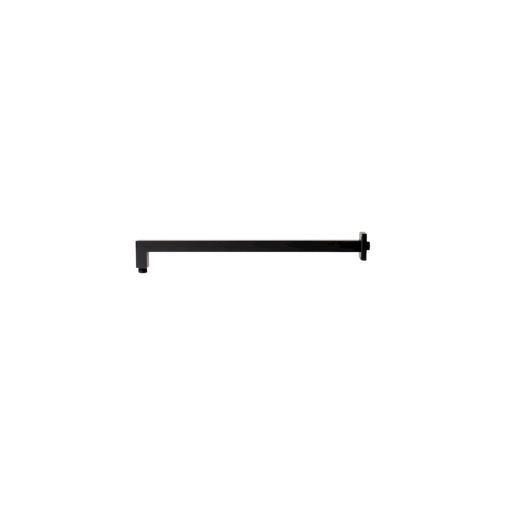Black Matte 20" Square Wall Shower Arm. Picture 3