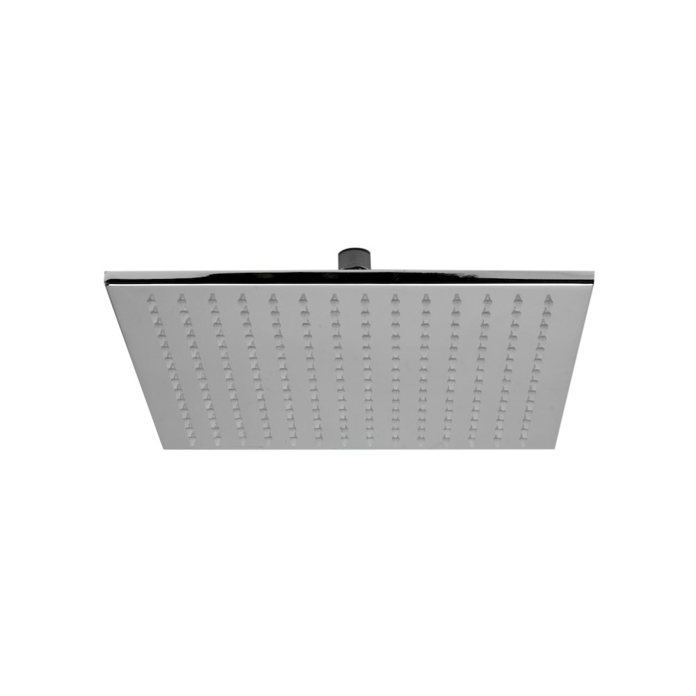 Polished Chrome 12" Square Multi Color LED Rain Shower Head. Picture 1