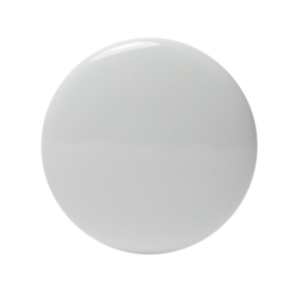 White Ceramic Mushroom Top Pop Up Drain for Sinks with Overflow. Picture 6