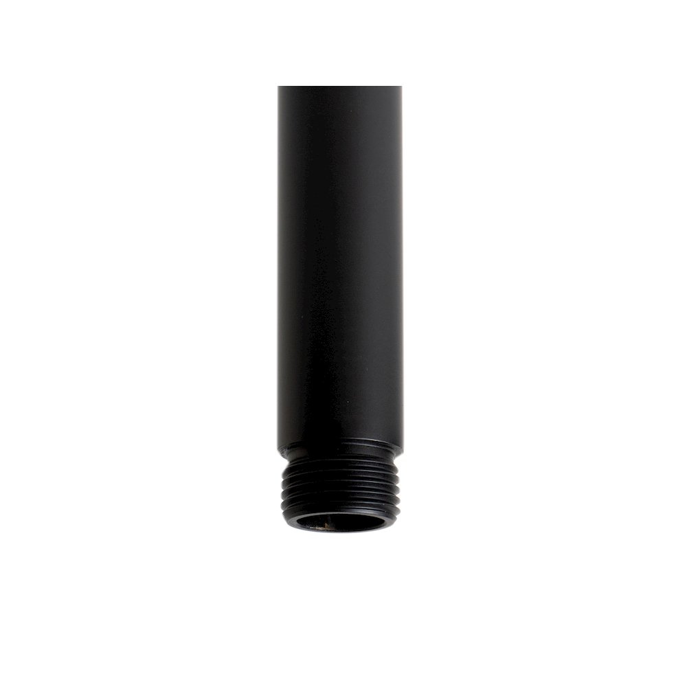 Black Matte 6" Round Ceiling Shower Arm. Picture 7
