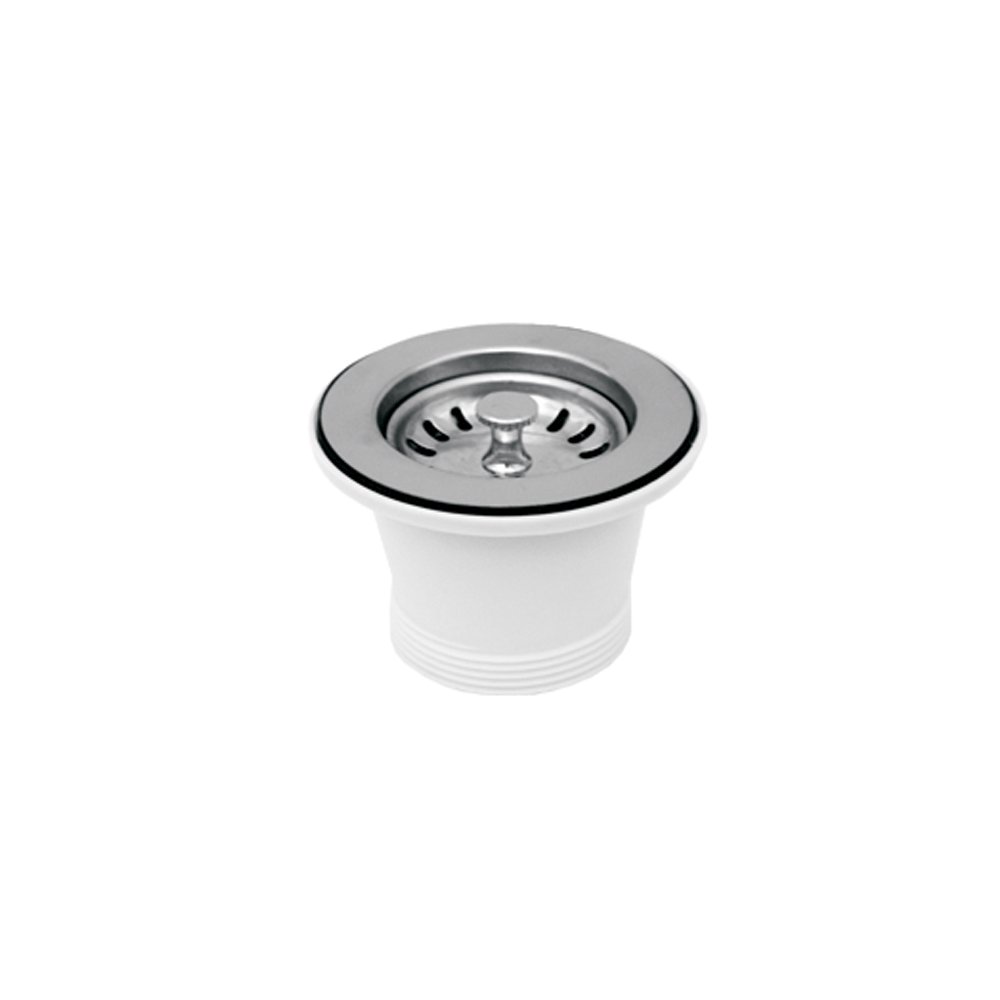 2 1/2" Basket strainer with lift stopper. Picture 1