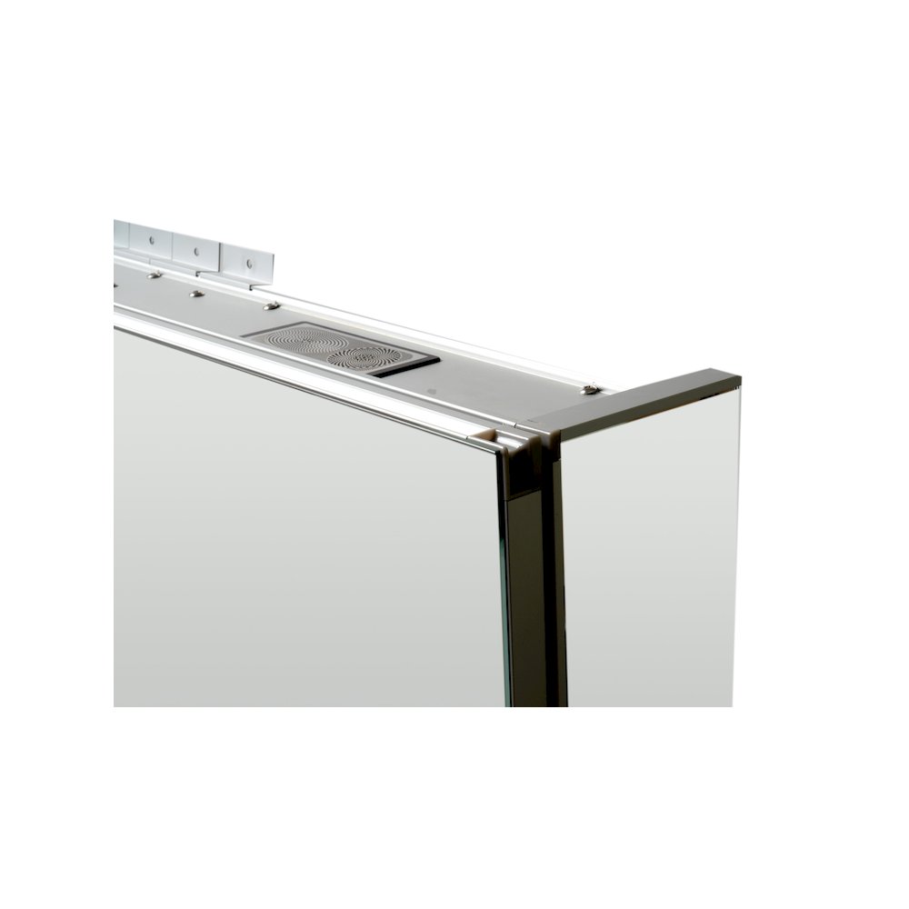 42" x 28" Triple Door LED Light Bluetooth Medicine Cabinet. Picture 6