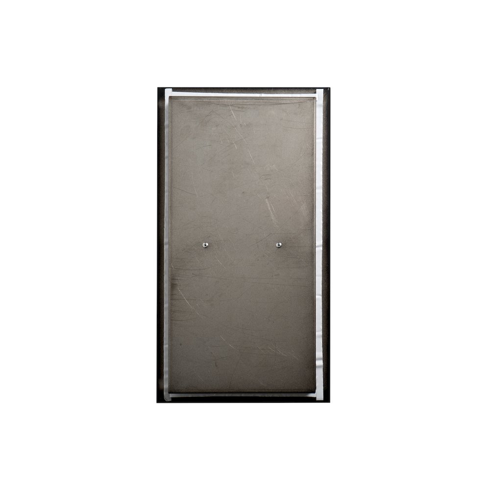 ALFI brand Black Matte Stainless Steel Recessed Toilet Paper Holder Niche. Picture 6
