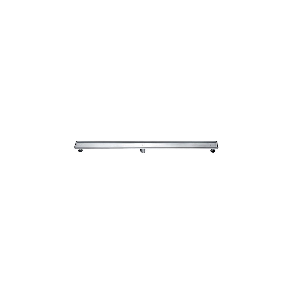 47" Stainless Steel Linear Shower Drain with No Cover. Picture 1