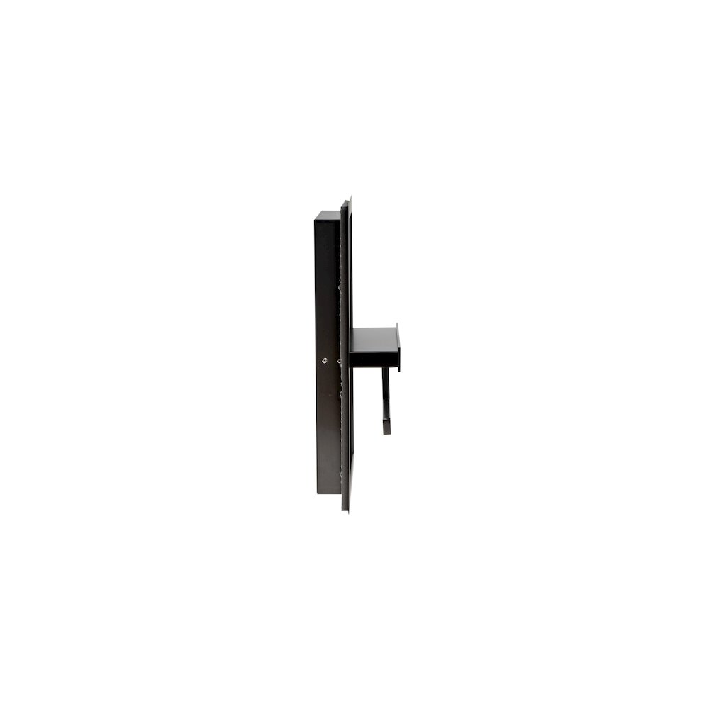 ALFI brand Brushed Black PVD Stainless Steel Recessed Toilet Paper Holder Niche. Picture 7