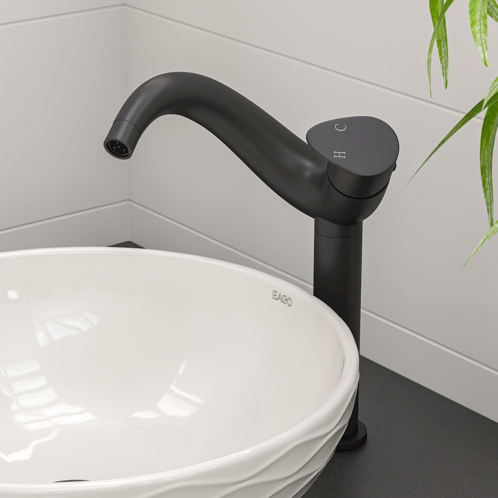 White 17" Decorative Round Vessel Above Mount Ceramic Sink. Picture 7