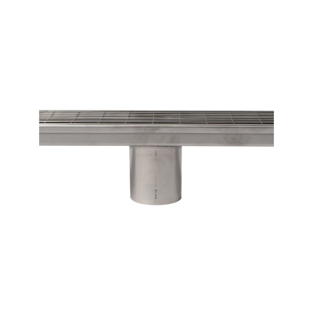 47" Stainless Steel Linear Shower Drain with Groove Lines. Picture 4