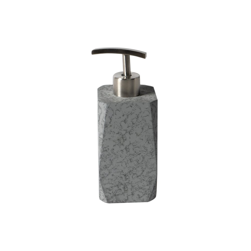 7 Piece Solid Concrete Gray Matte Bathroom Accessory Set. Picture 7