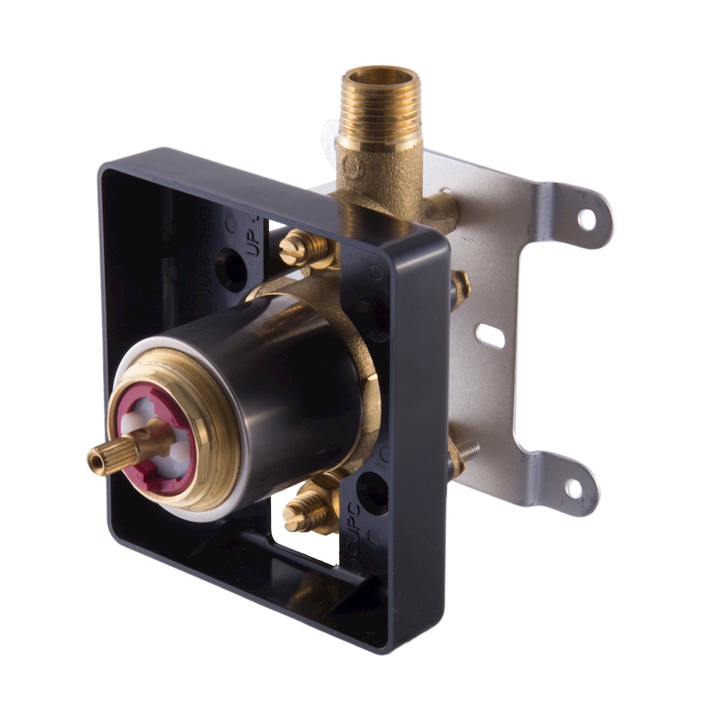 Brushed Nickel Modern Square Pressure Balanced Shower Mixer. Picture 8