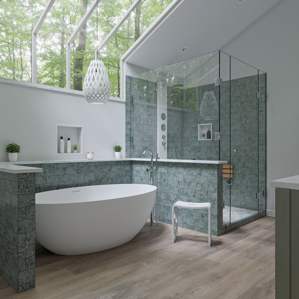 12" x 12" White Matte Stainless Steel Square Single Shelf Bath Shower Niche. Picture 3