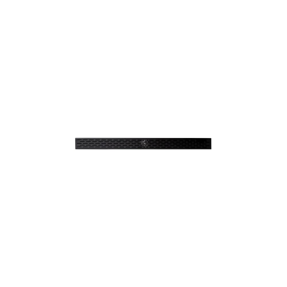 36" Black Matte Stainless Steel Linear Shower Drain with Groove Holes. Picture 5