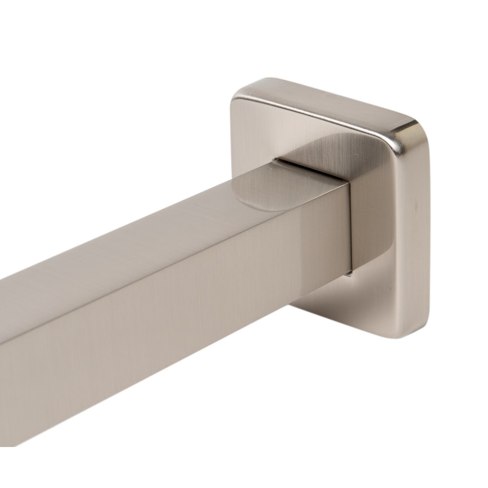 Brushed Nickel 16" Square Wall Shower Arm. Picture 3