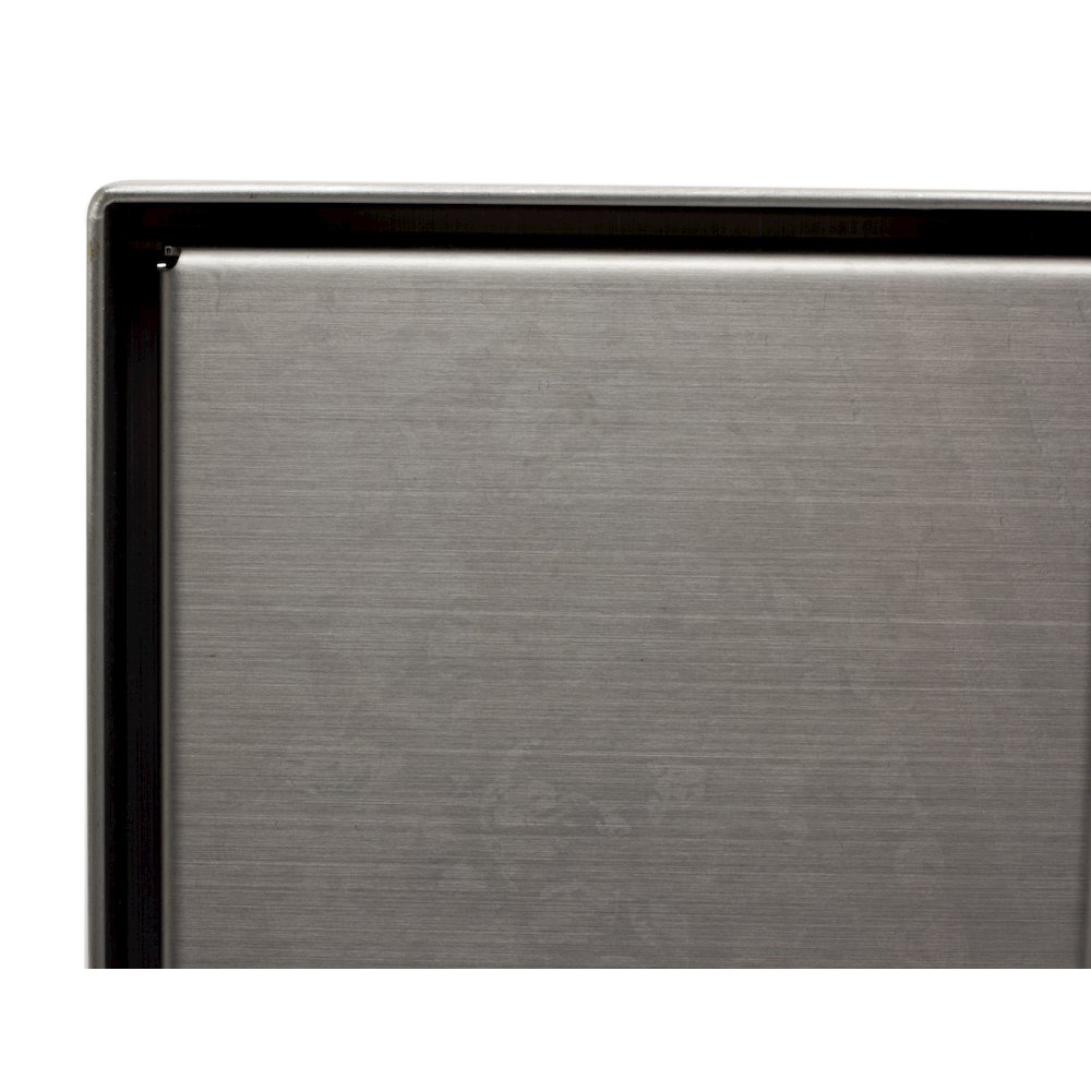 5" x 5" Modern Square Brushed Stainless Steel Shower Drain with Solid Cover. Picture 6